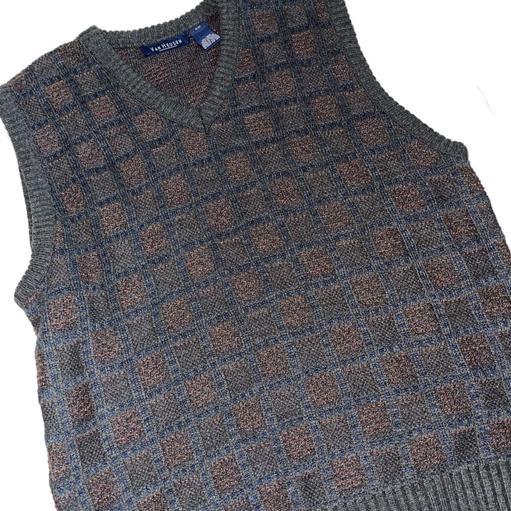 3 for $25!  Van Heusen plaid sweater vest